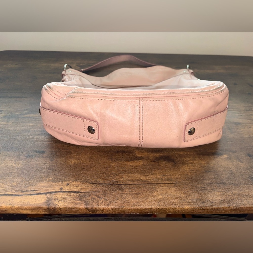 Coach Leather Blush Hobo Shoulder Bag - Picture 3 of 16